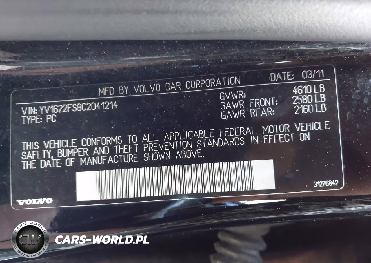 2012 Volvo S60 T5 VIN:YV1622FS8C2041214 - 9