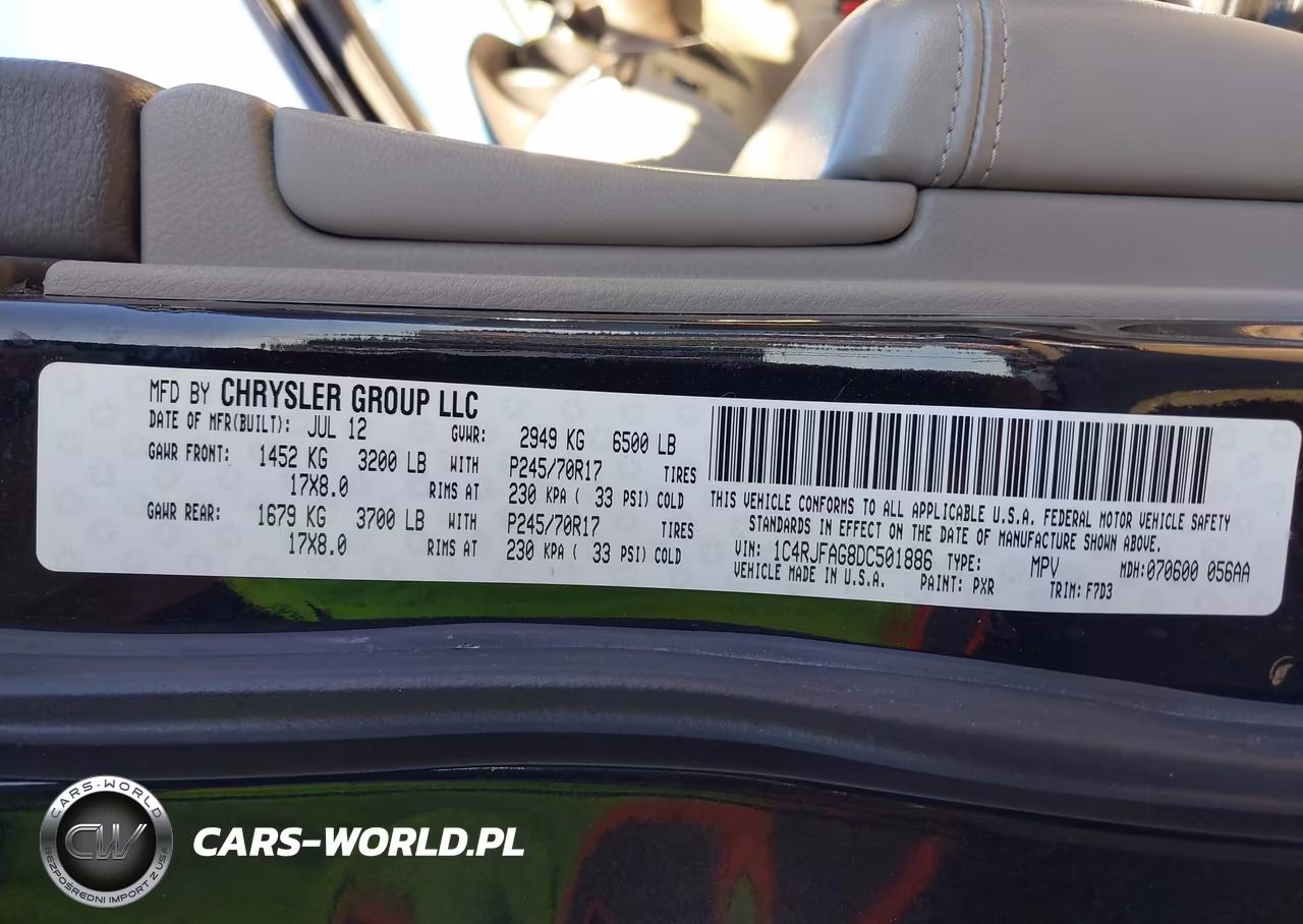 2013 Jeep Grand Cherokee Laredo VIN:1C4RJFAG8DC501886 - 9