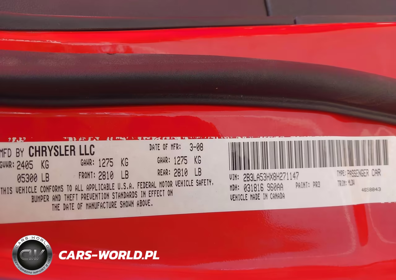 2008 Dodge Charger R-T VIN:2B3LA53HX8H271147 - 9