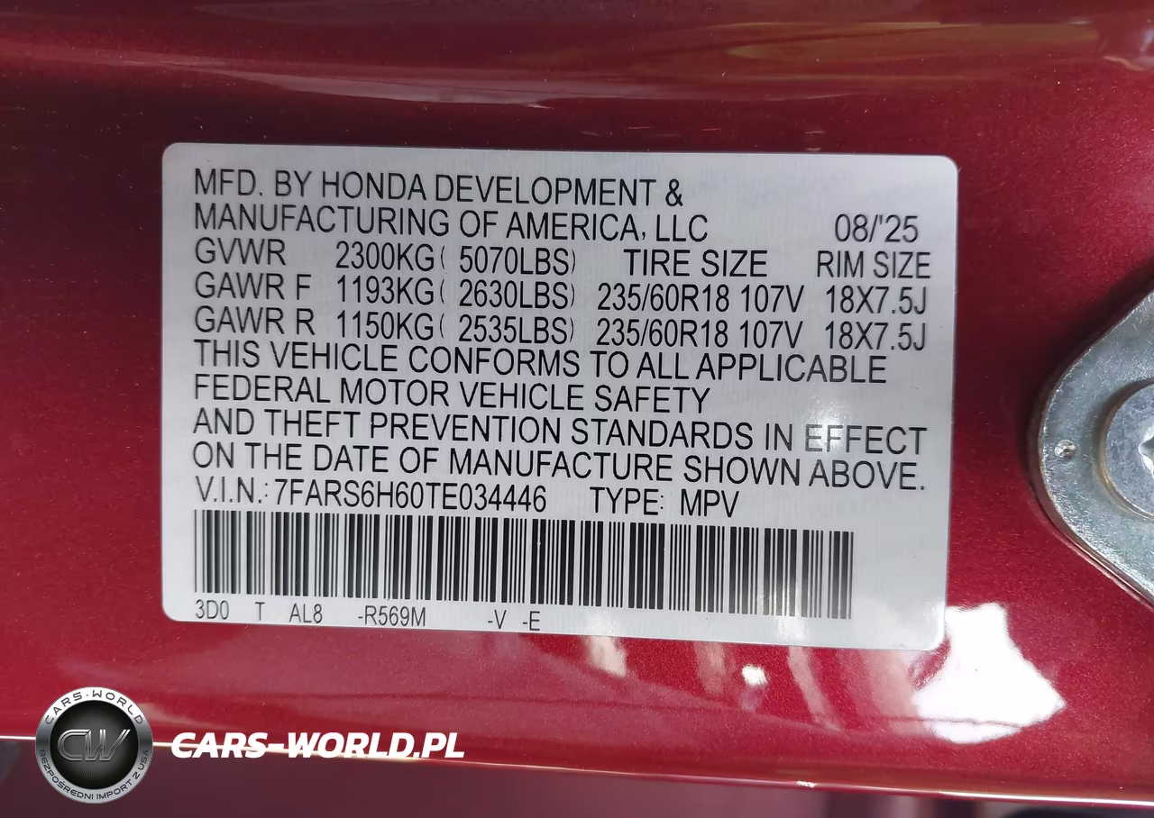 2026 Honda Cr-V Hybrid Awd Trailsport VIN:7FARS6H60TE034446 - 9