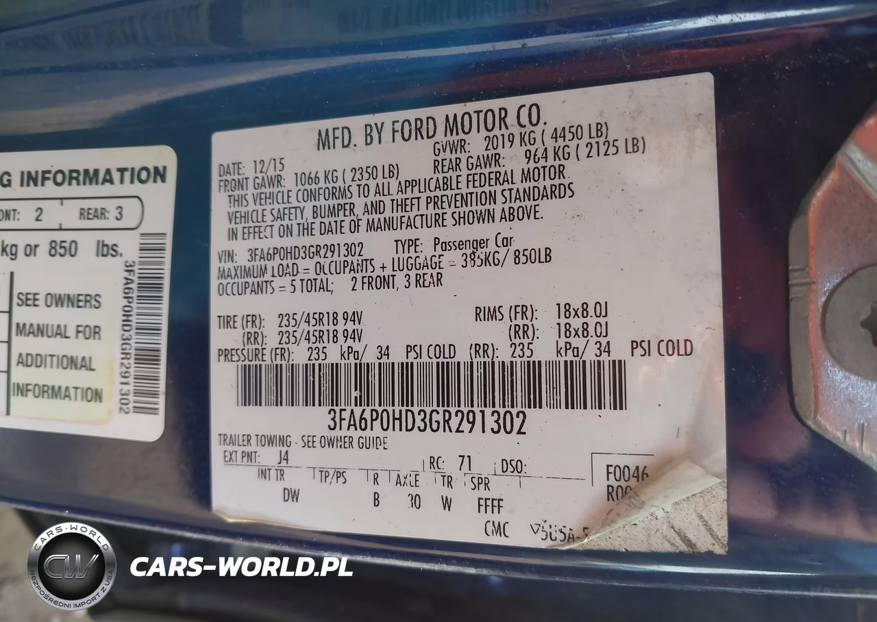 2016 Ford Fusion Se VIN:3FA6P0HD3GR291302 - 9
