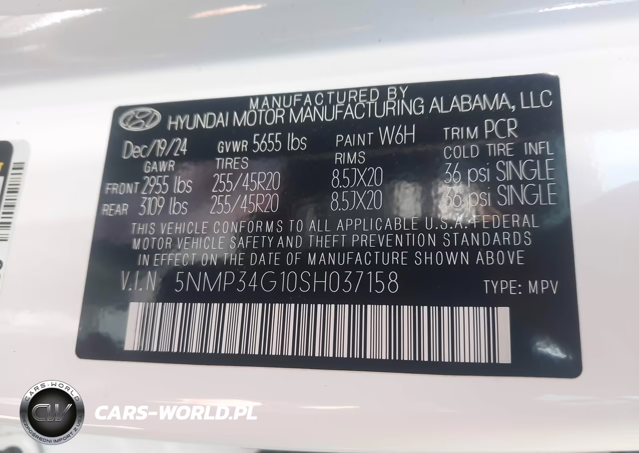 2025 Hyundai Santa Fe Hybrid Limited VIN:5NMP34G10SH037158 - 9