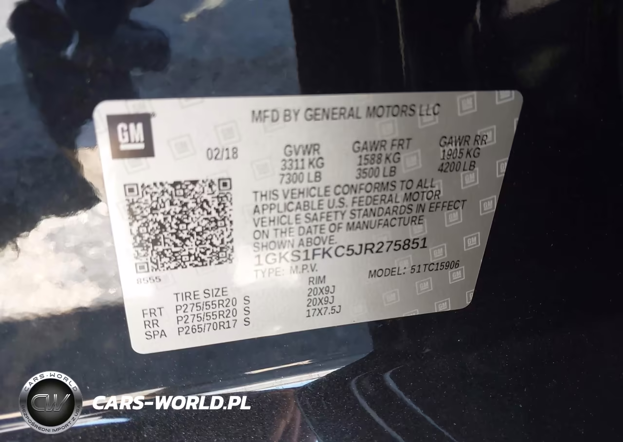2018 GMC Yukon Xl Sle VIN:1GKS1FKC5JR275851 - 9