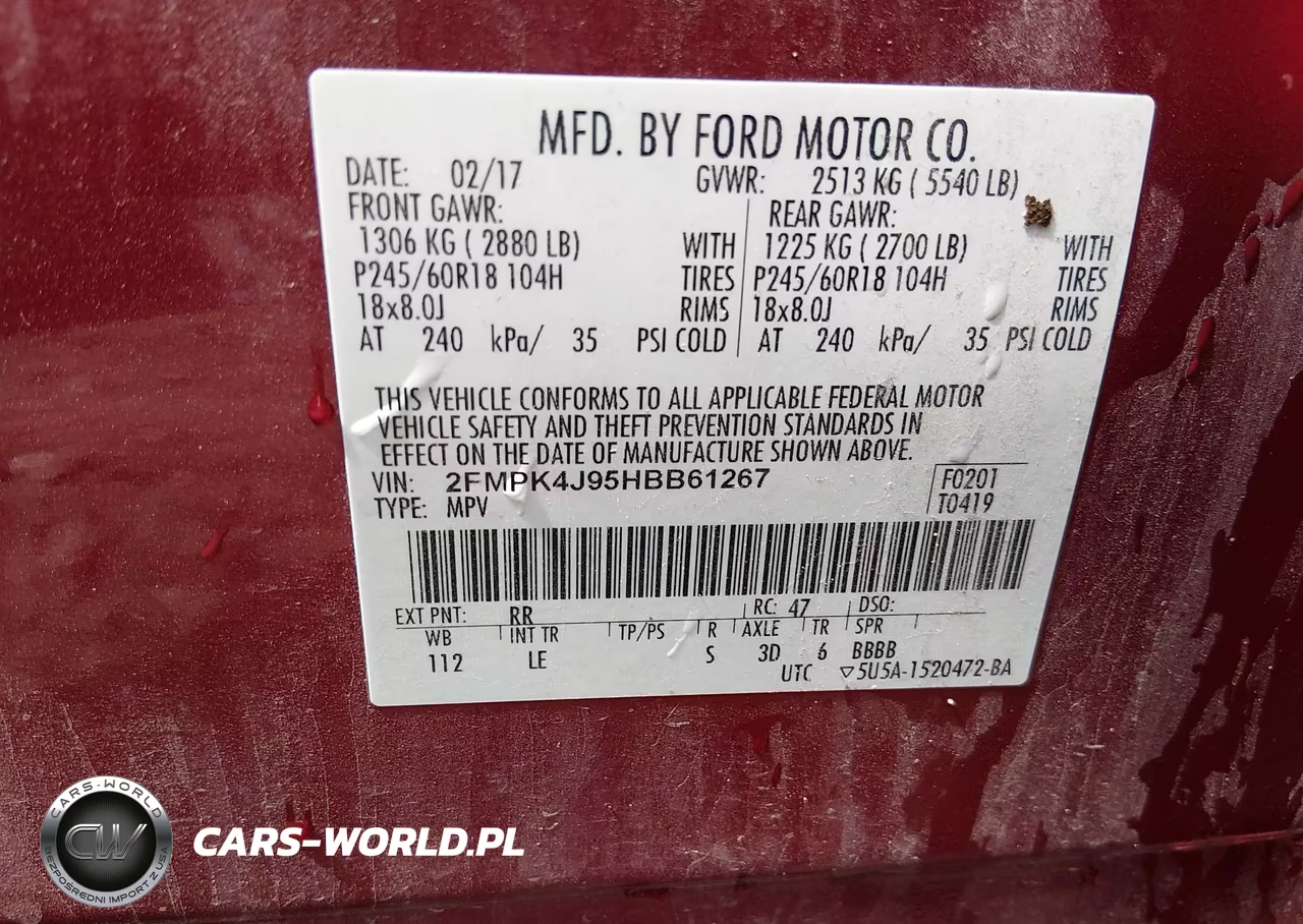 2017 Ford Edge Sel VIN:2FMPK4J95HBB61267 - 9