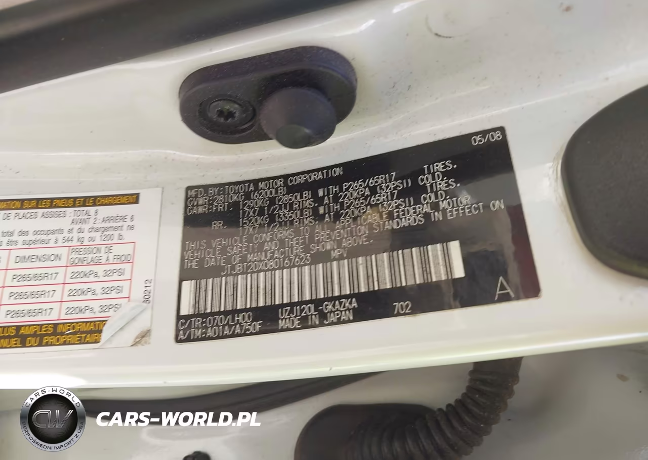 2008 Lexus Gx 470 VIN:JTJBT20X080167623 - 9