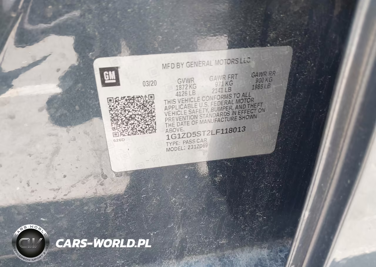 2020 Chevrolet Malibu Fwd Lt VIN:1G1ZD5ST2LF118013 - 9