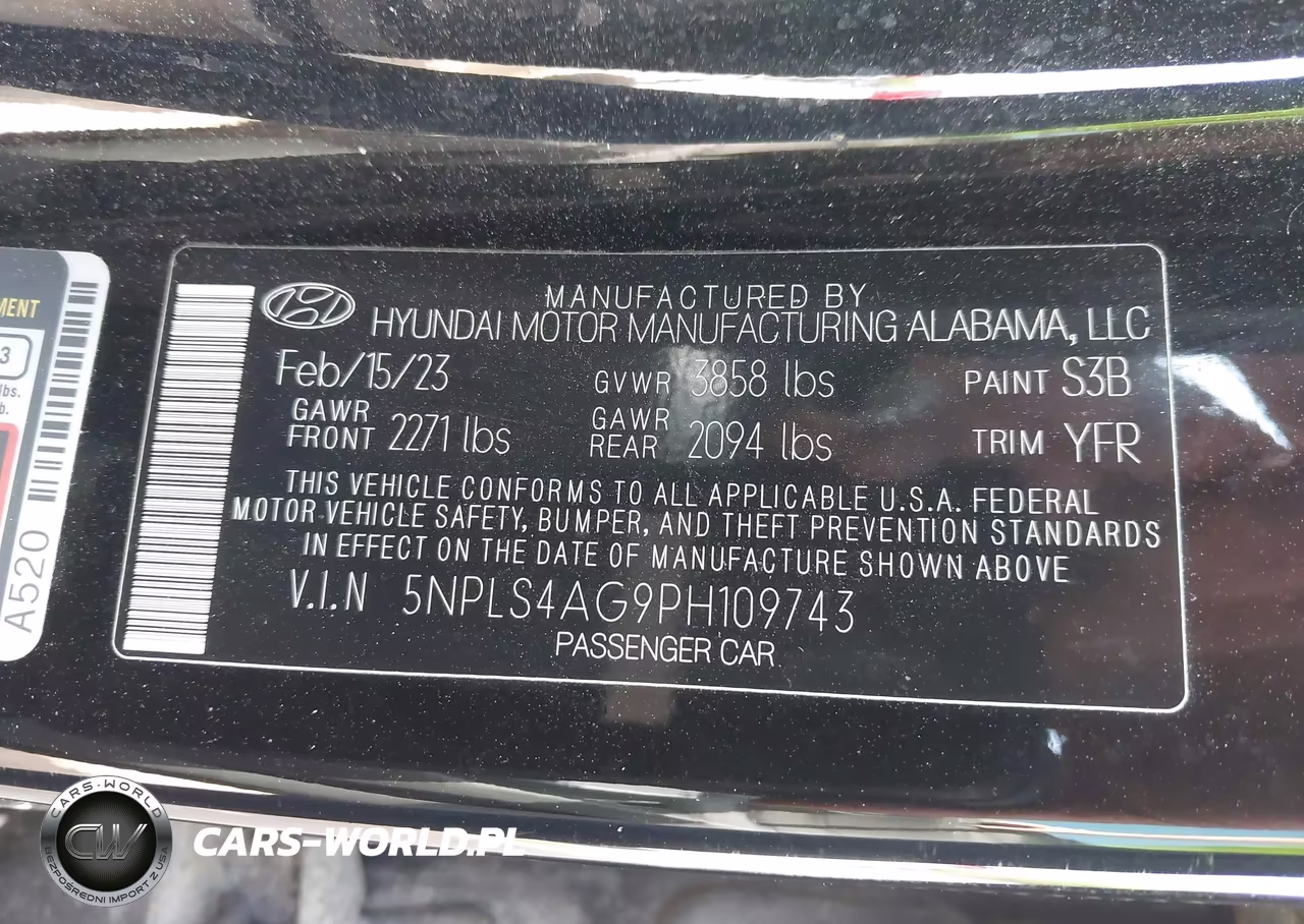 2023 Hyundai Elantra Sel VIN:5NPLS4AG9PH109743 - 9