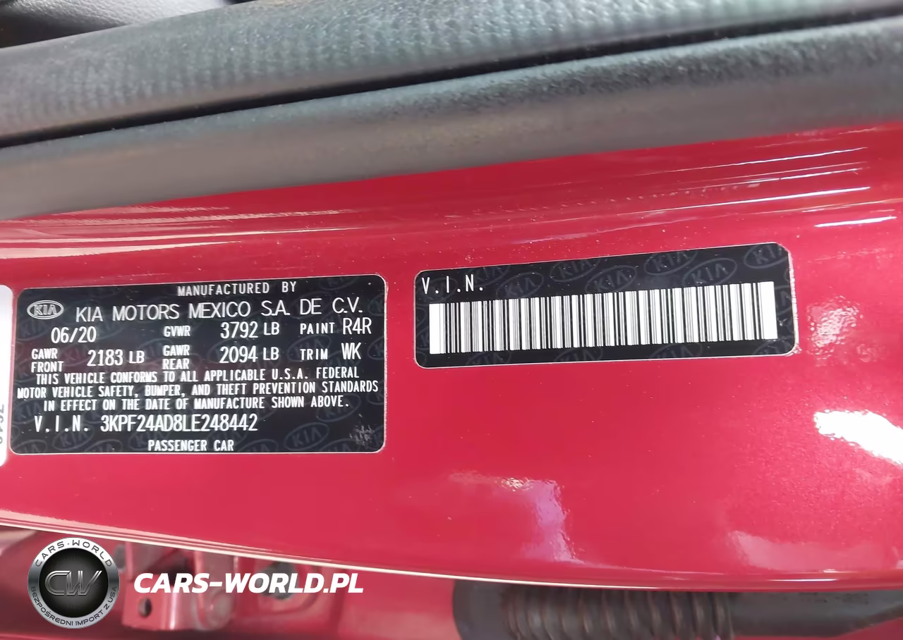 2020 Kia Forte Lxs VIN:3KPF24AD8LE248442 - 9