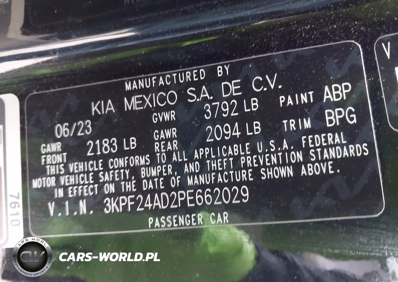 2023 Kia Forte Lxs VIN:3KPF24AD2PE662029 - 9