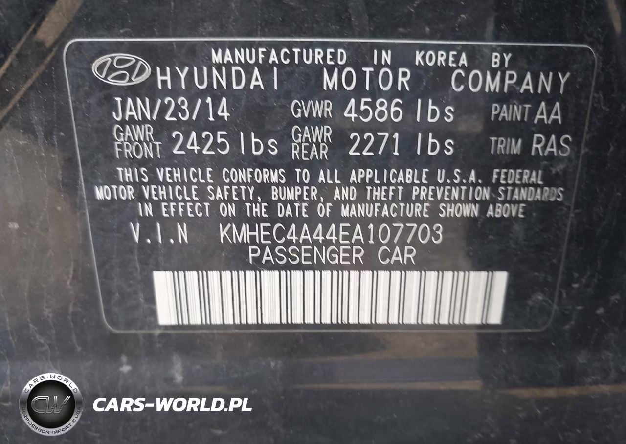 2014 Hyundai Sonata Hybrid Limited VIN:KMHEC4A44EA107703 - 9