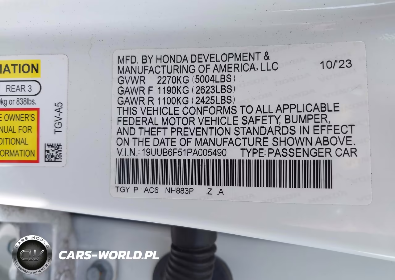 2023 Acura Tlx A-Spec Package VIN:19UUB6F51PA005490 - 9