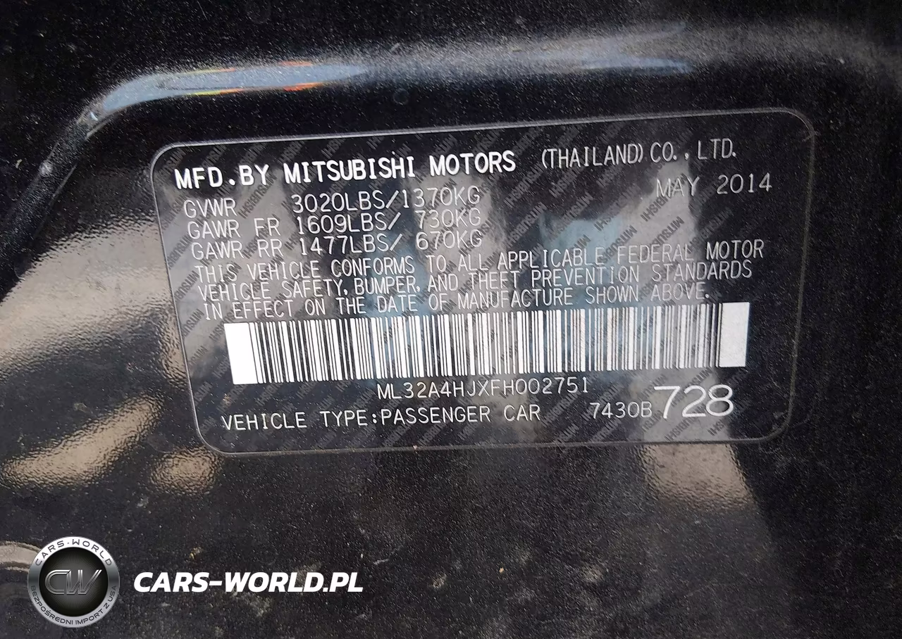 2015 Mitsubishi Mirage Es VIN:ML32A4HJXFH002751 - 9