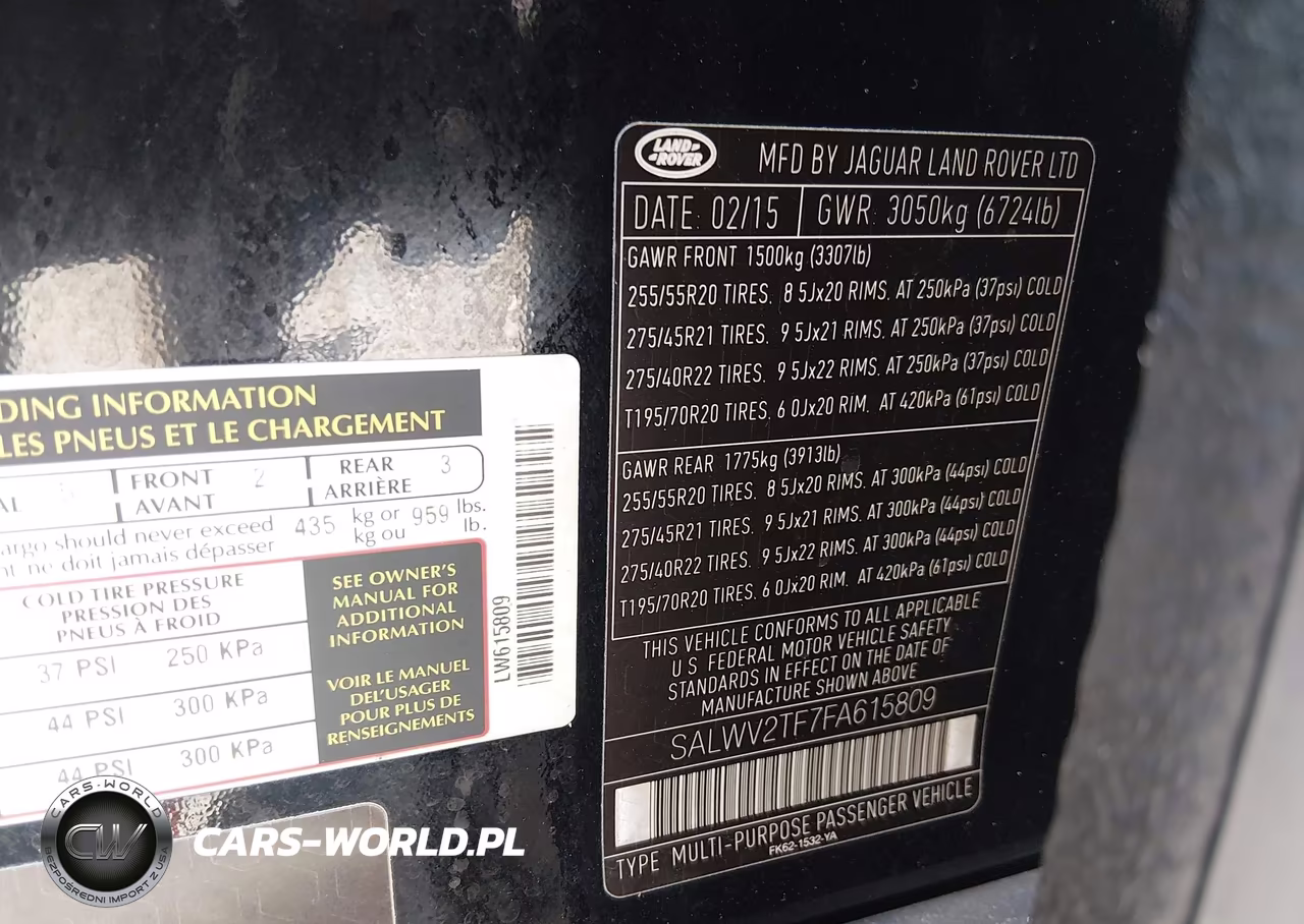 2015 Land Rover Range Rover Sport 5.0L V8 Supercharged Autobiography VIN:SALWV2TF7FA615809 - 9