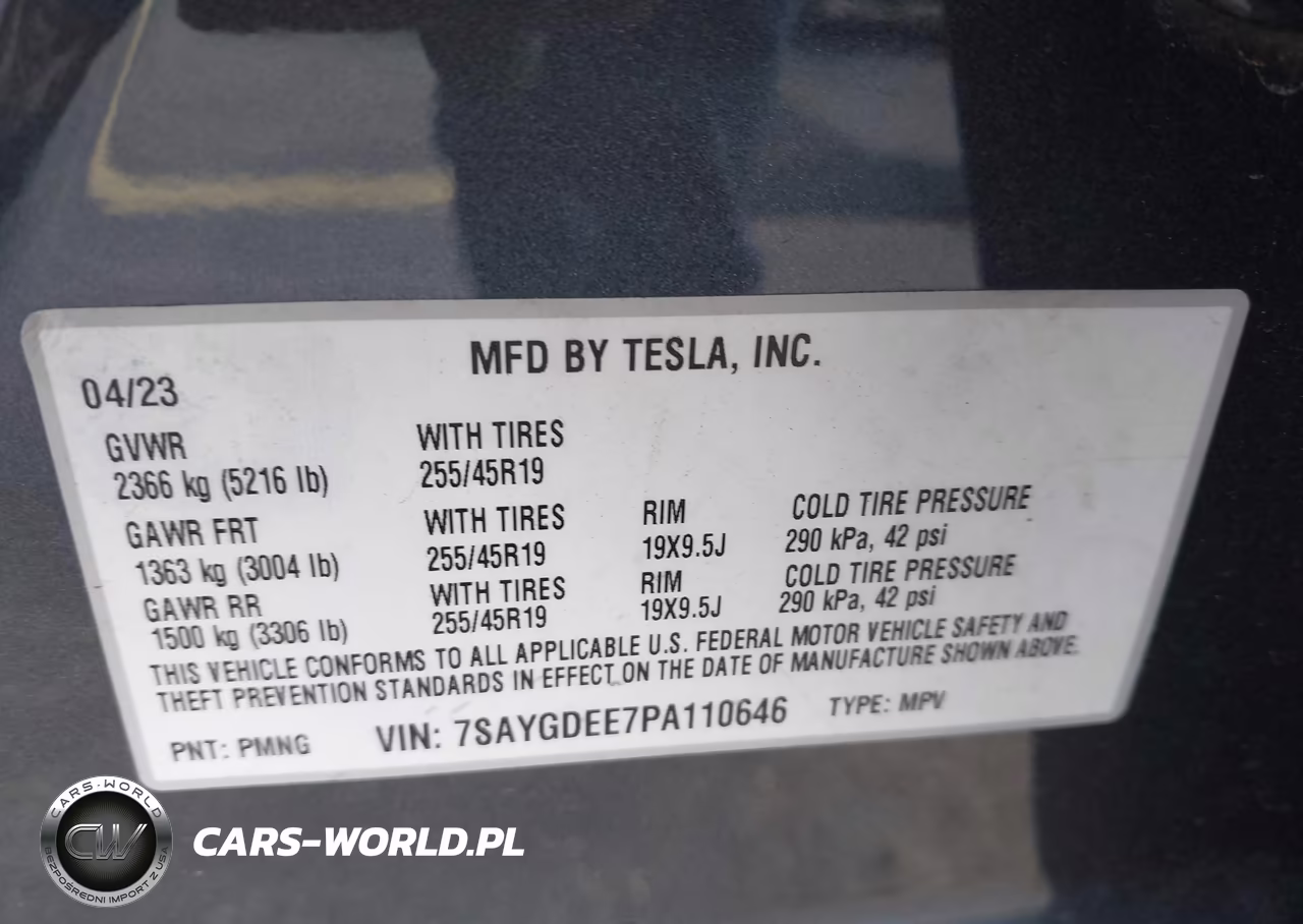 2023 Tesla Model Y VIN:7SAYGDEE7PA110646 - 9