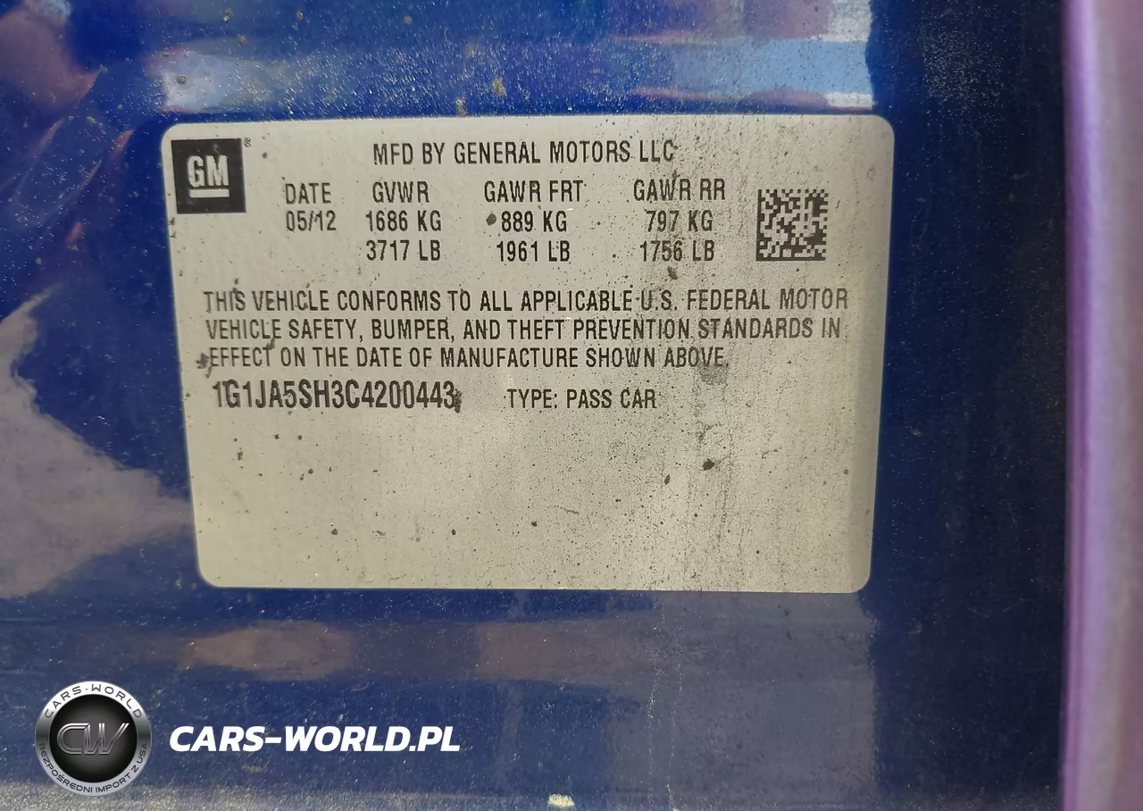 2012 Chevrolet Sonic 2Ls VIN:1G1JA5SH3C4200443 - 9