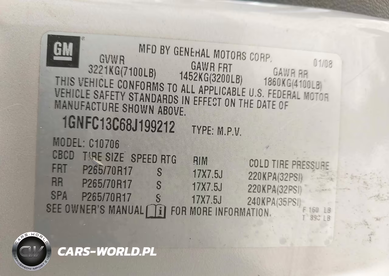 2008 Chevrolet Tahoe Ls VIN:1GNFC13C68J199212 - 9
