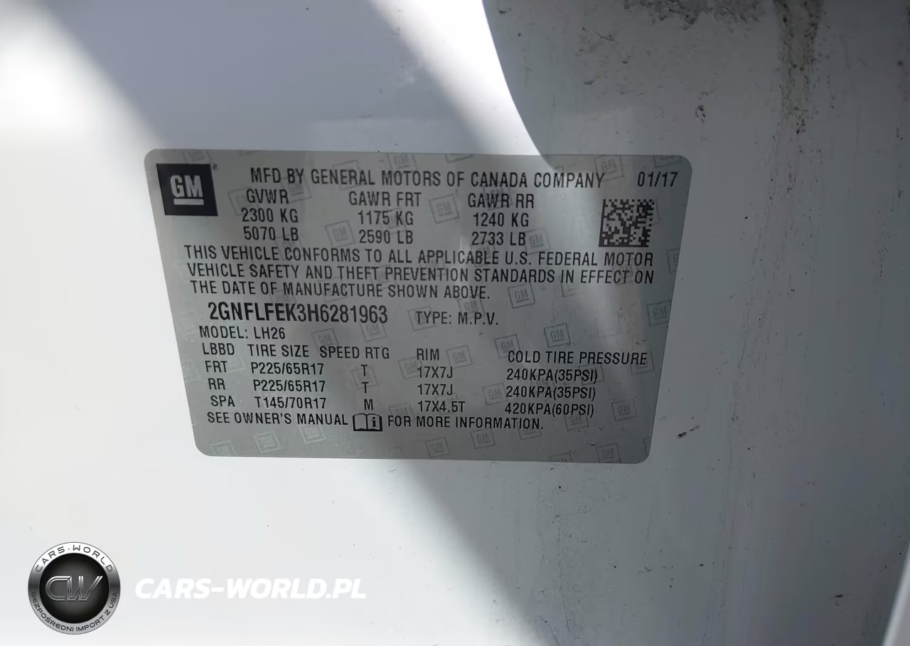 2017 Chevrolet Equinox Lt VIN:2GNFLFEK3H6281963 - 9