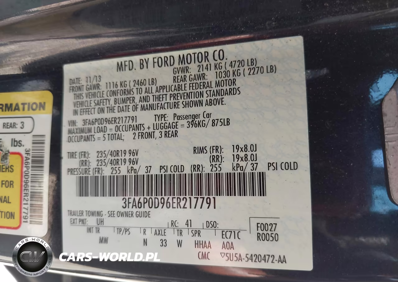 2014 Ford Fusion Titanium VIN:3FA6P0D96ER217791 - 9