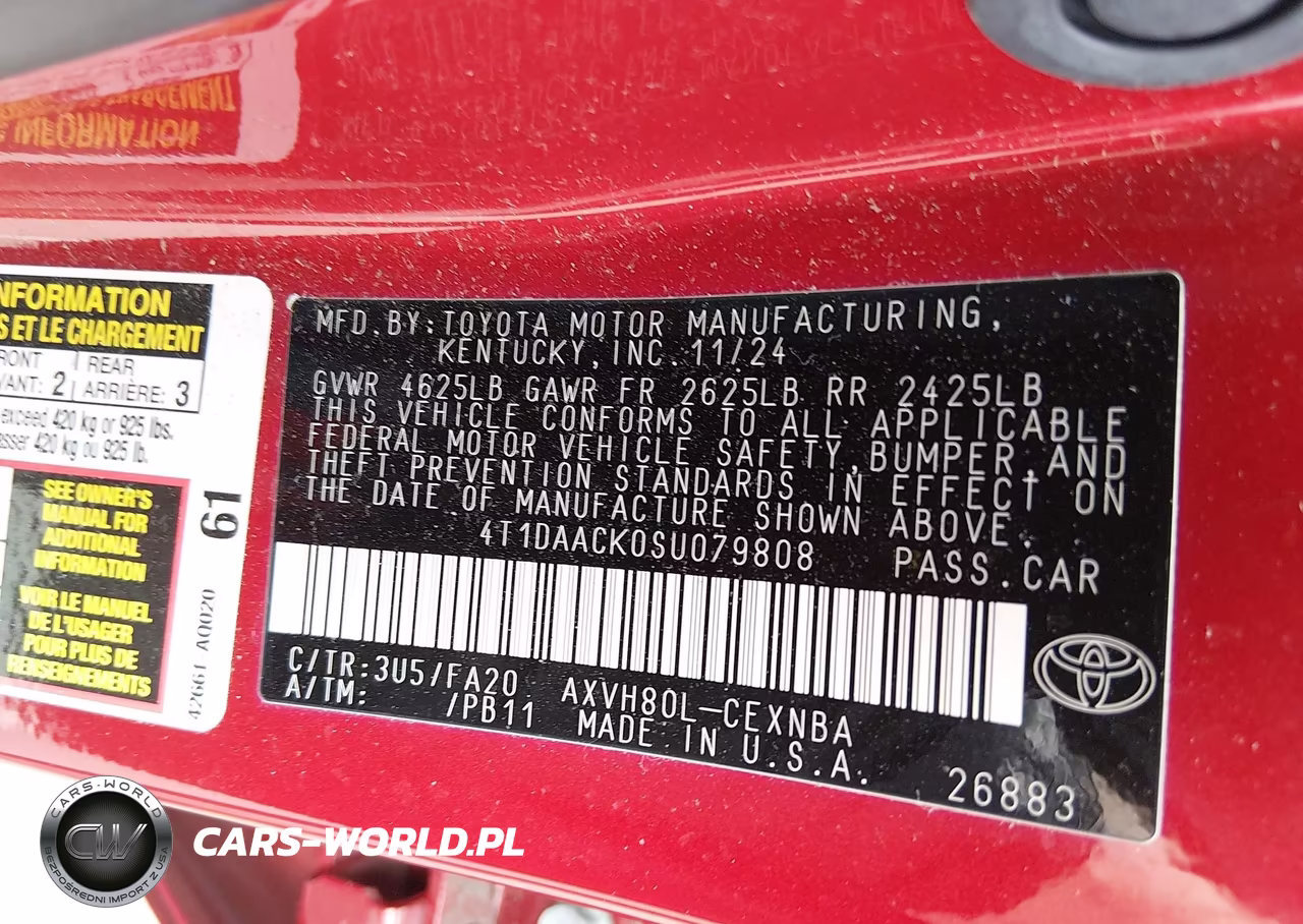2025 Toyota Camry Le VIN:4T1DAACK0SU079808 - 9
