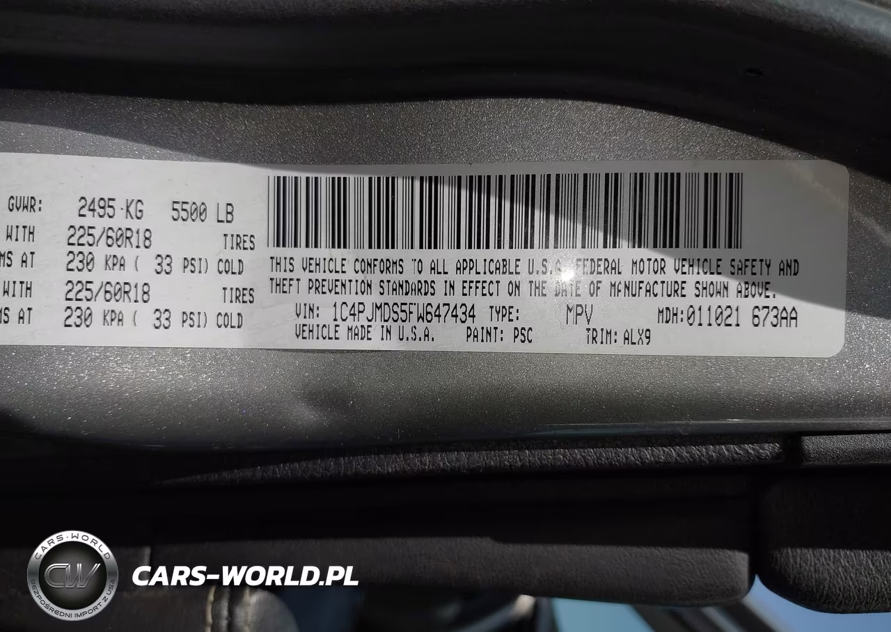 2015 Jeep Cherokee Limited VIN:1C4PJMDS5FW647434 - 9