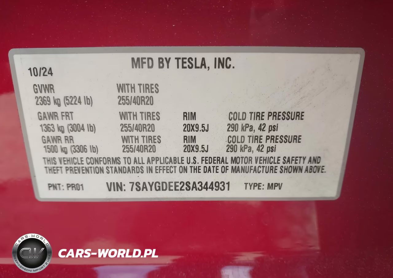 2025 Tesla Model Y Long Range Dual Motor All-Wheel Drive VIN:7SAYGDEE2SA344931 - 9