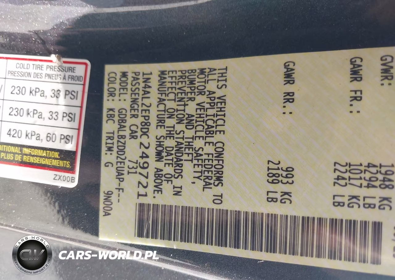 2013 Nissan Altima 2.5 S VIN:1N4AL2EP8DC249721 - 9