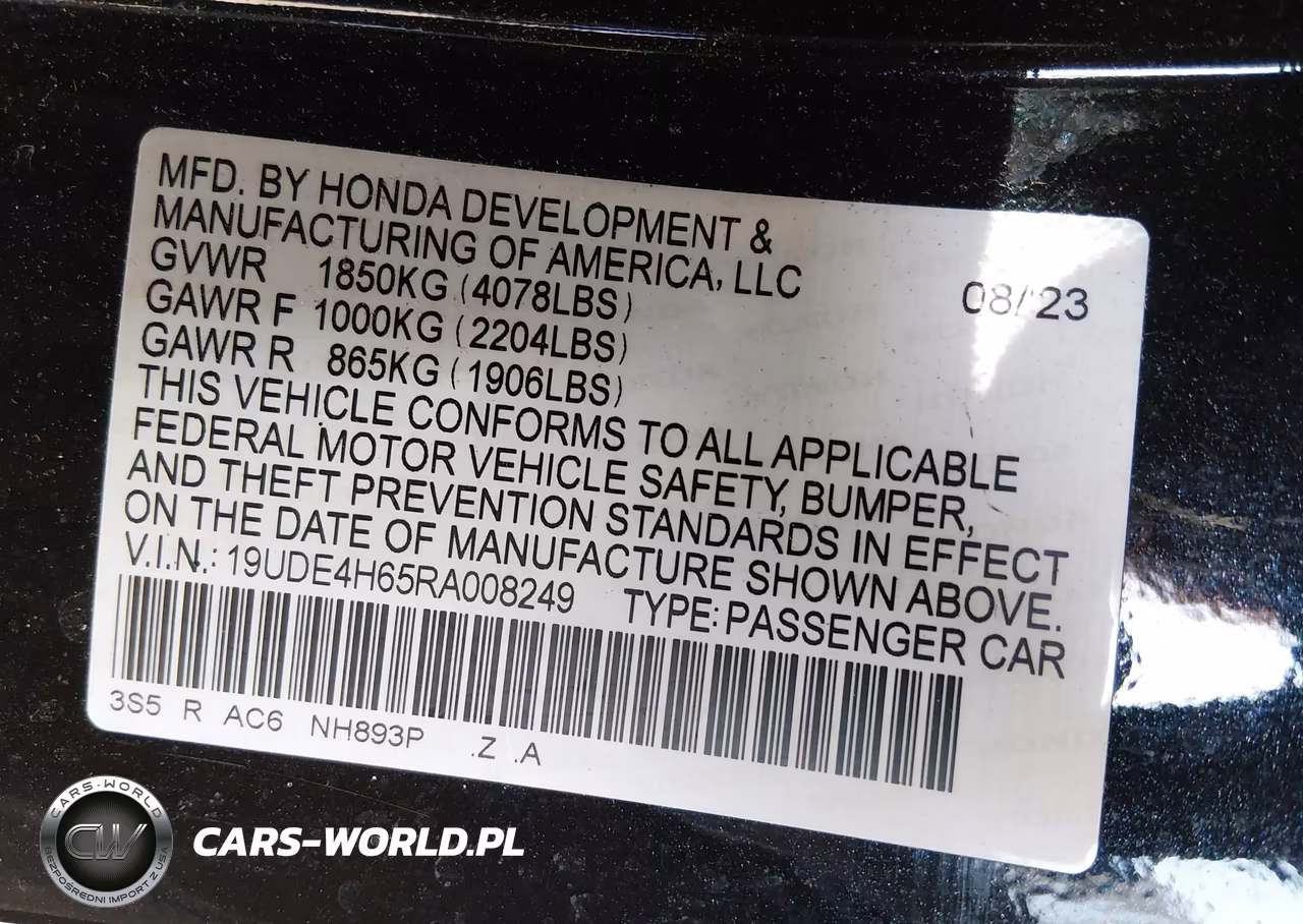 2024 Acura Integra A-Spec Technology VIN:19UDE4H65RA008249 - 9