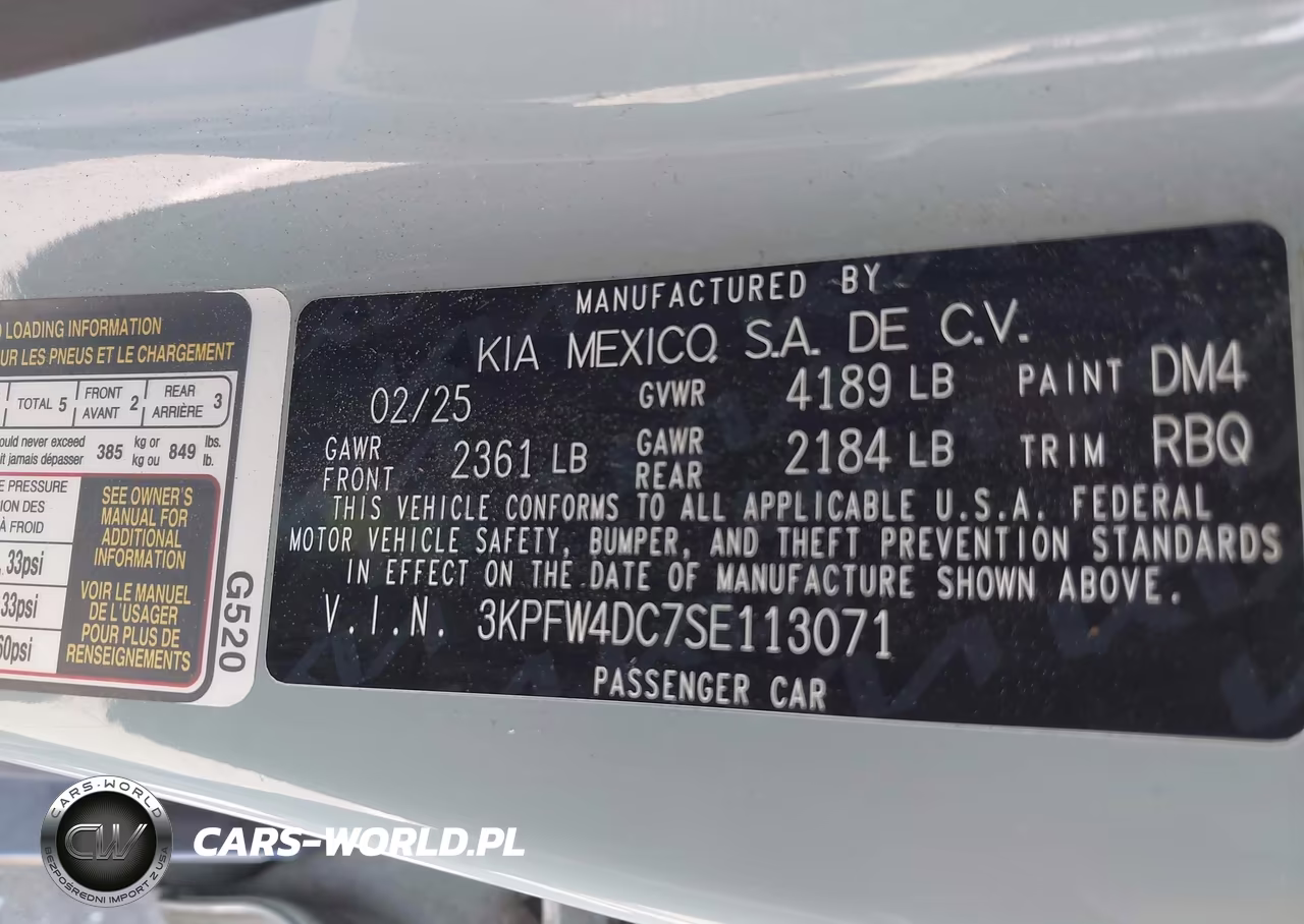 2025 Kia K4 Gt-Line Turbo VIN:3KPFW4DC7SE113071 - 9