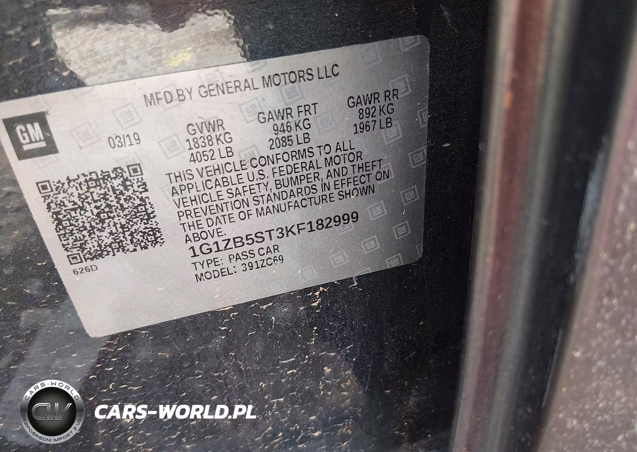 2019 Chevrolet Malibu 1Ls VIN:1G1ZB5ST3KF182999 - 9