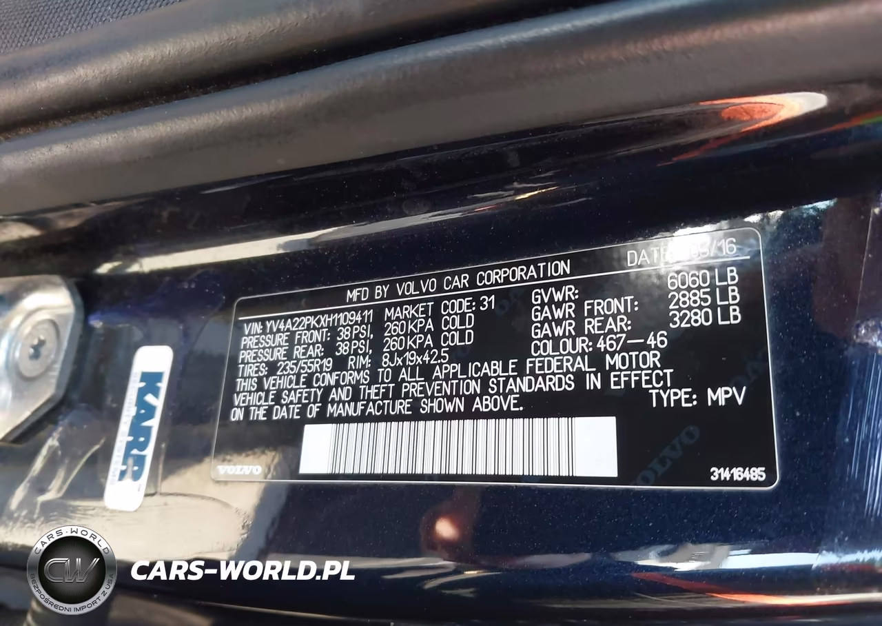 2017 Volvo Xc90 T6 Momentum VIN:YV4A22PKXH1109411 - 9