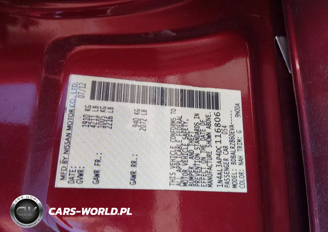2013 Nissan Altima 2.5 S VIN:1N4AL3AP4DC116806 - 9