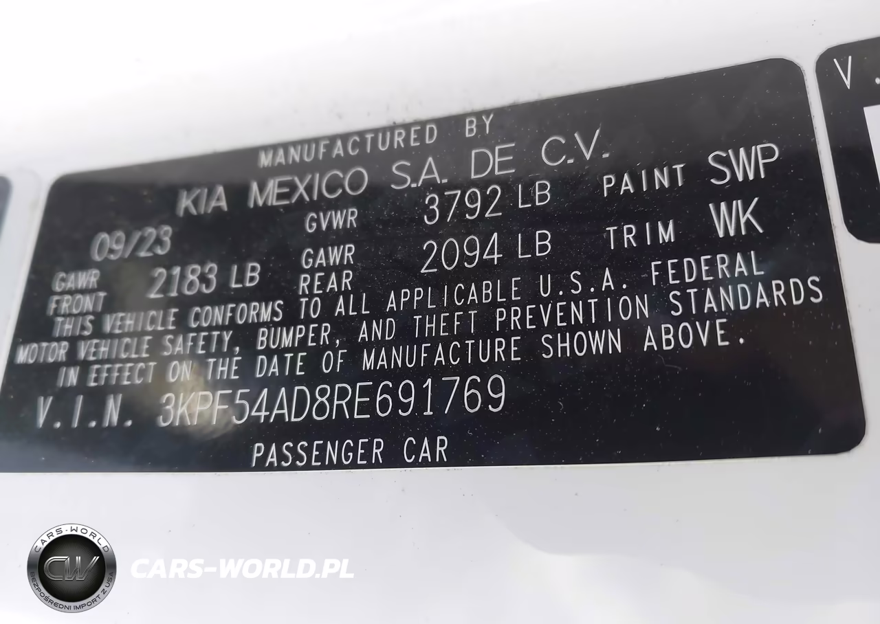 2024 Kia Forte Gt-Line VIN:3KPF54AD8RE691769 - 9