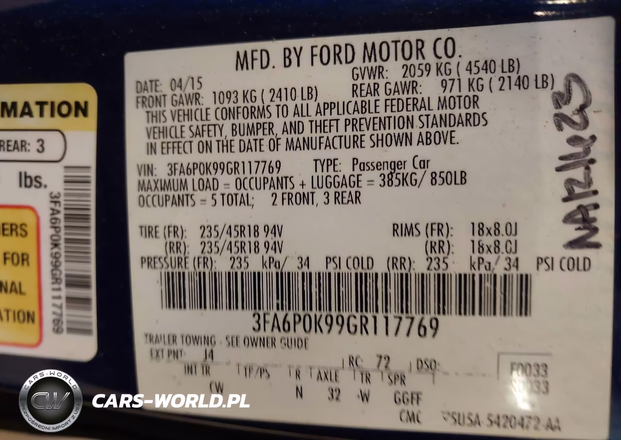 2016 Ford Fusion Titanium VIN:3FA6P0K99GR117769 - 9