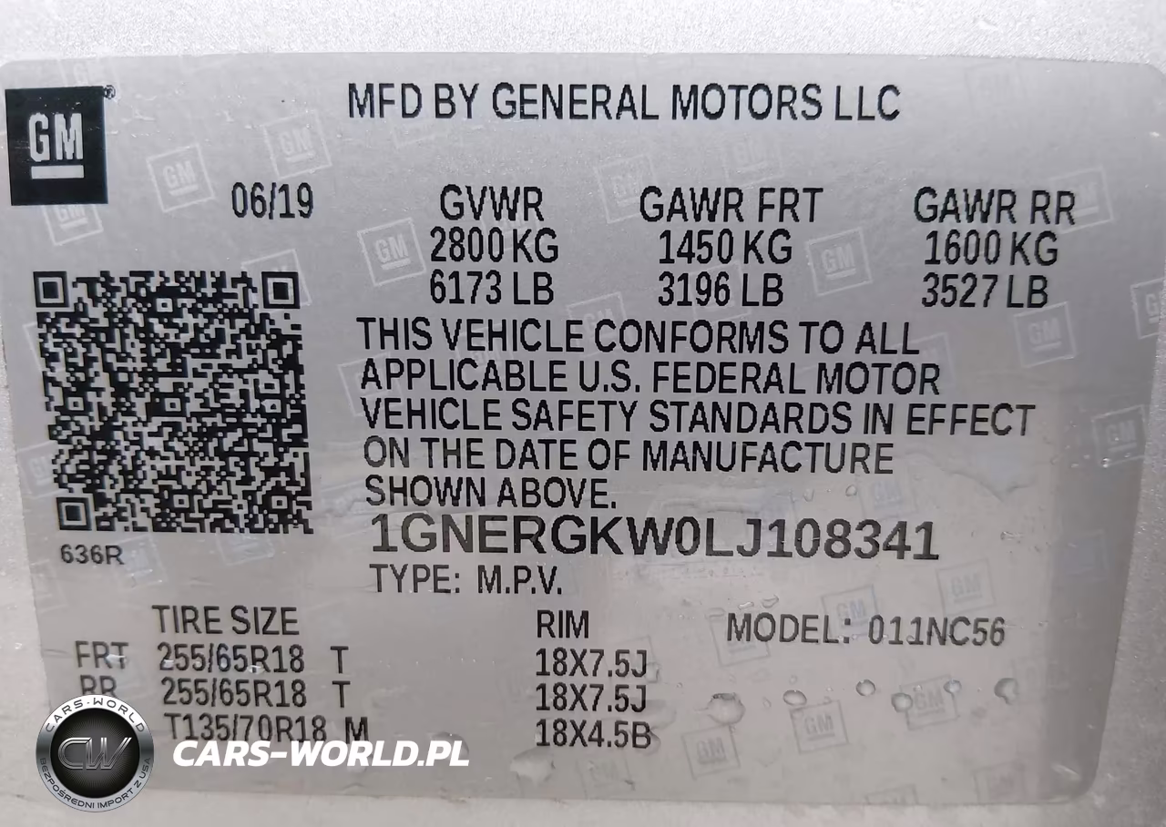 2020 Chevrolet Traverse Fwd Lt Cloth VIN:1GNERGKW0LJ108341 - 9