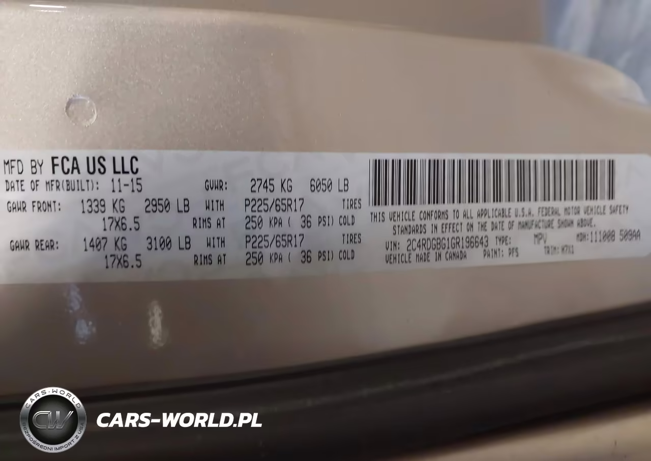 2016 Dodge Grand Caravan American Value Pkg VIN:2C4RDGBG1GR196643 - 9