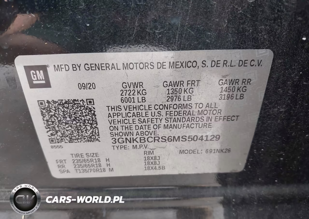 2021 Chevrolet Blazer Fwd 2Lt VIN:3GNKBCRS6MS504129 - 9