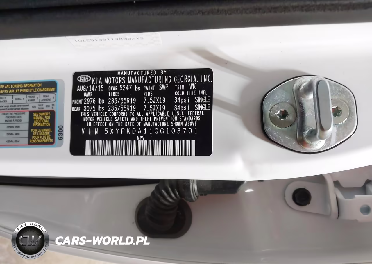 2016 Kia Sorento 2.0T Sxl VIN:5XYPKDA11GG103701 - 9