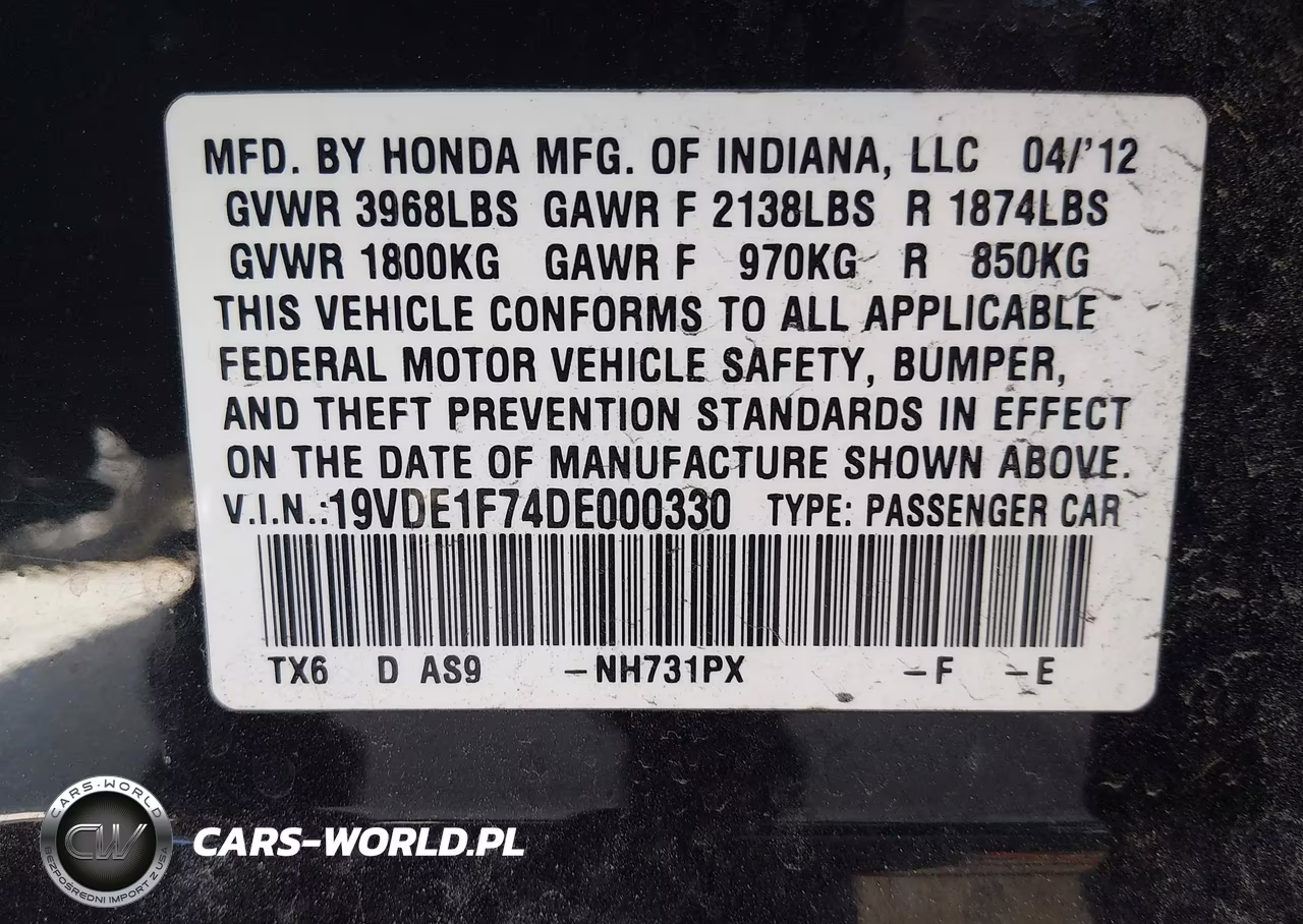 2013 Acura Ilx 2.0L VIN:19VDE1F74DE000330 - 9