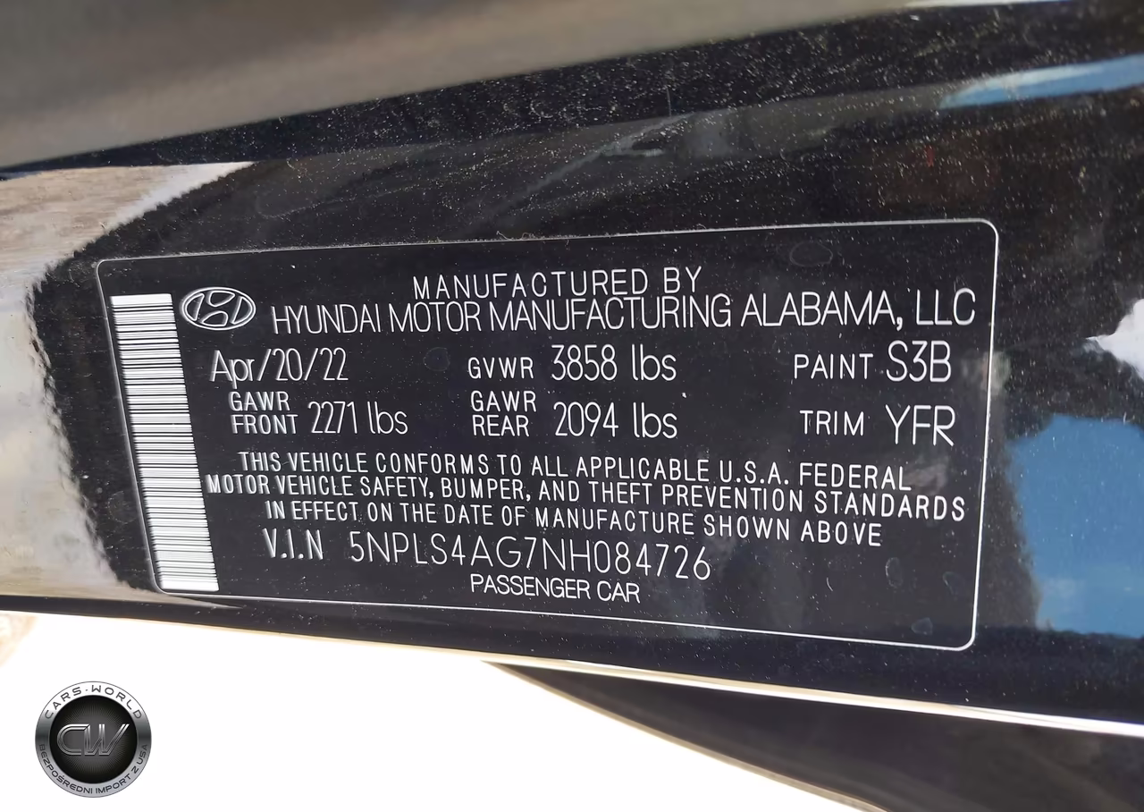 2022 Hyundai Elantra Sel VIN:5NPLS4AG7NH084726 - 9