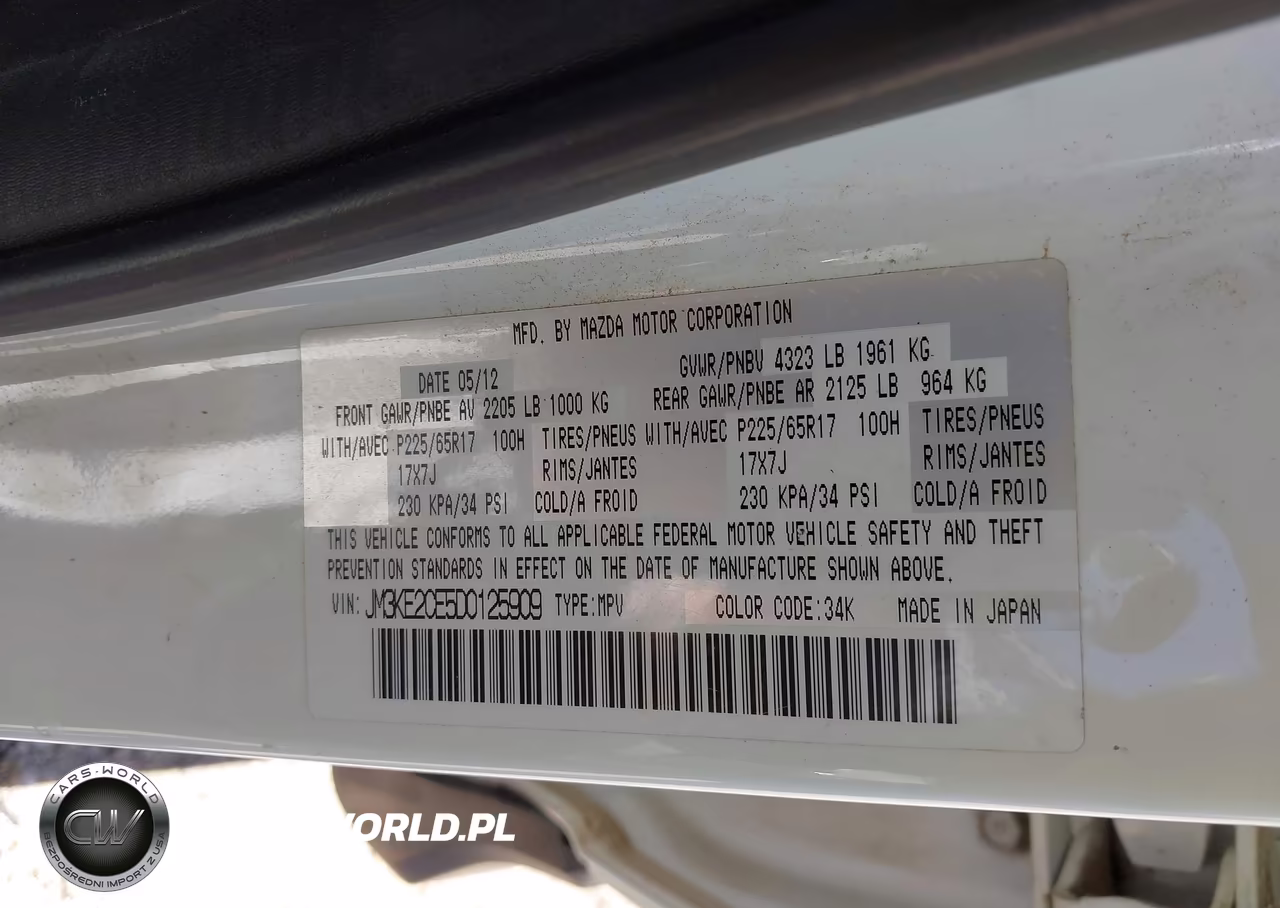 2013 Mazda Cx-5 Touring VIN:JM3KE2CE5D0125909 - 9