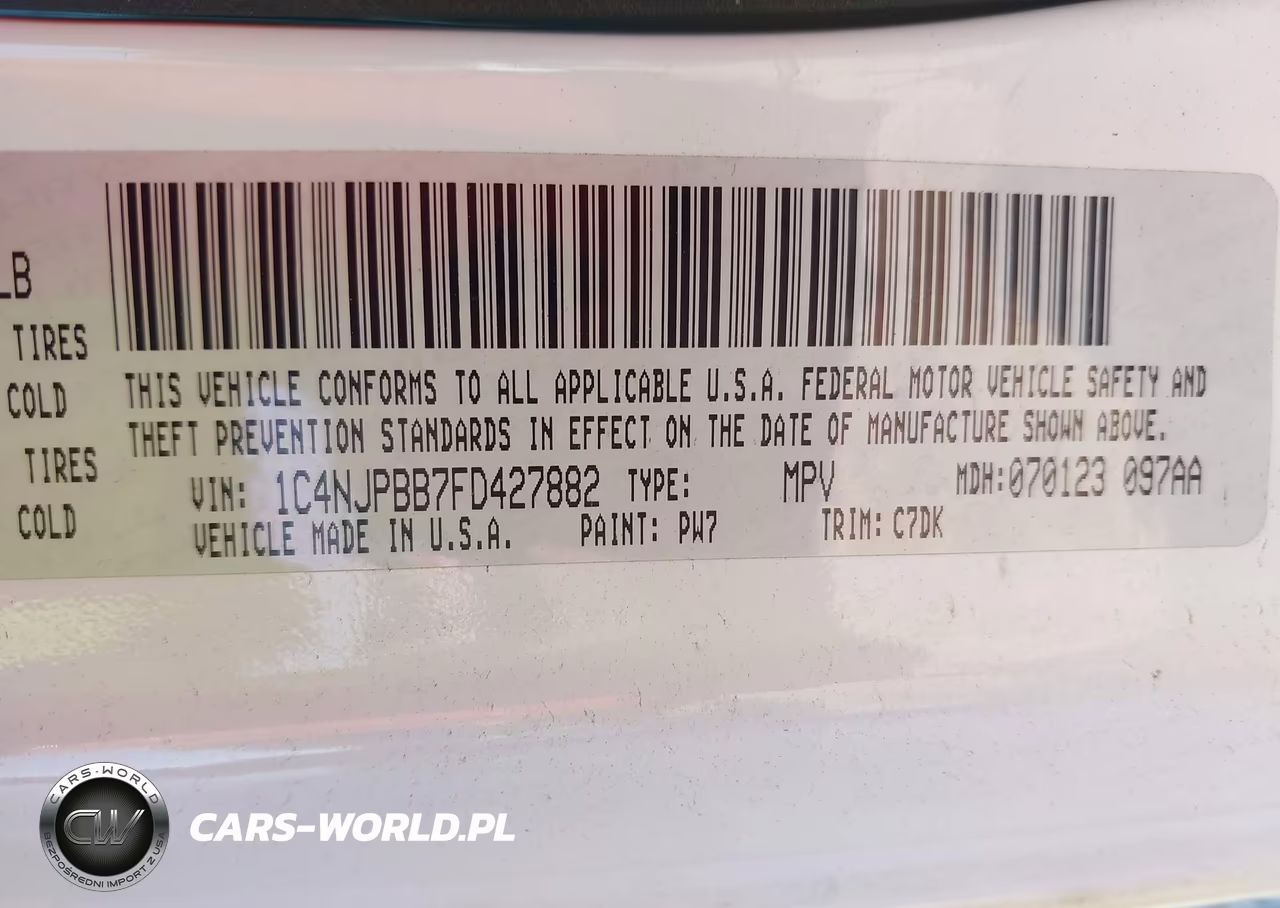 2015 Jeep Patriot Sport VIN:1C4NJPBB7FD427882 - 9