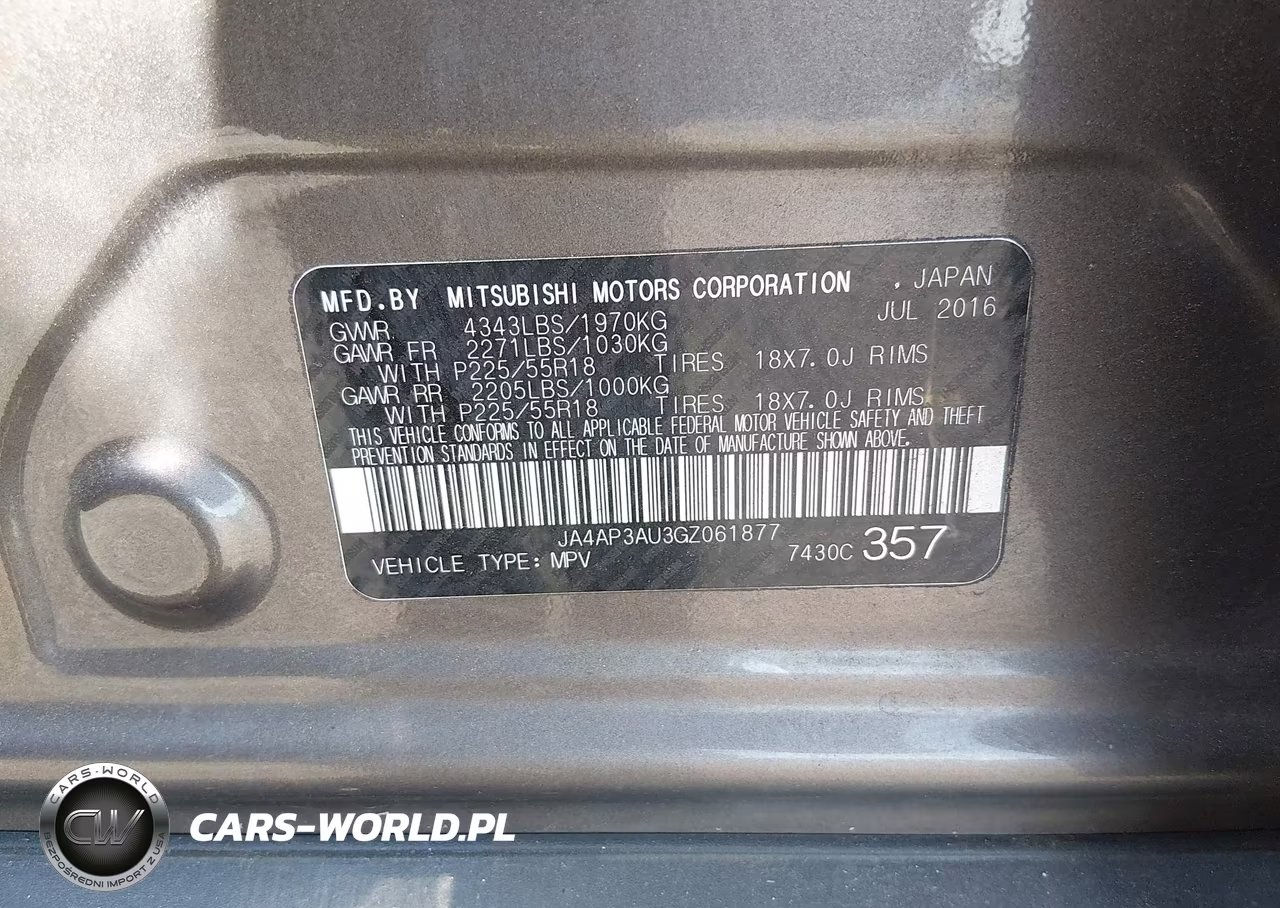 2016 Mitsubishi Outlander Sport 2.0 Es VIN:JA4AP3AU3GZ061877 - 9