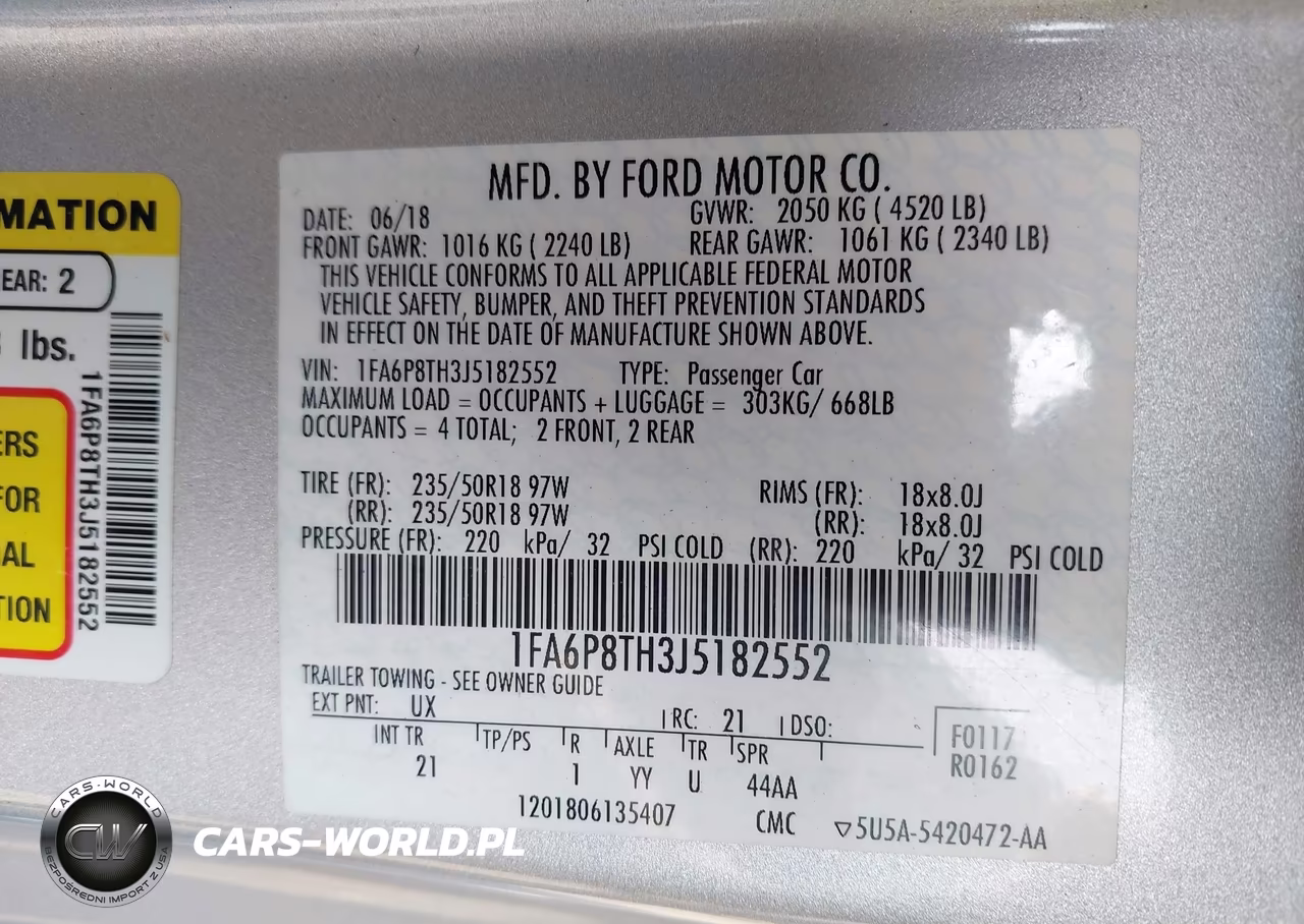 2018 Ford Mustang Ecoboost VIN:1FA6P8TH3J5182552 - 9