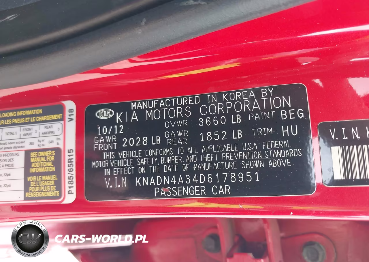 2013 Kia Rio Ex VIN:KNADN4A34D6178951 - 9
