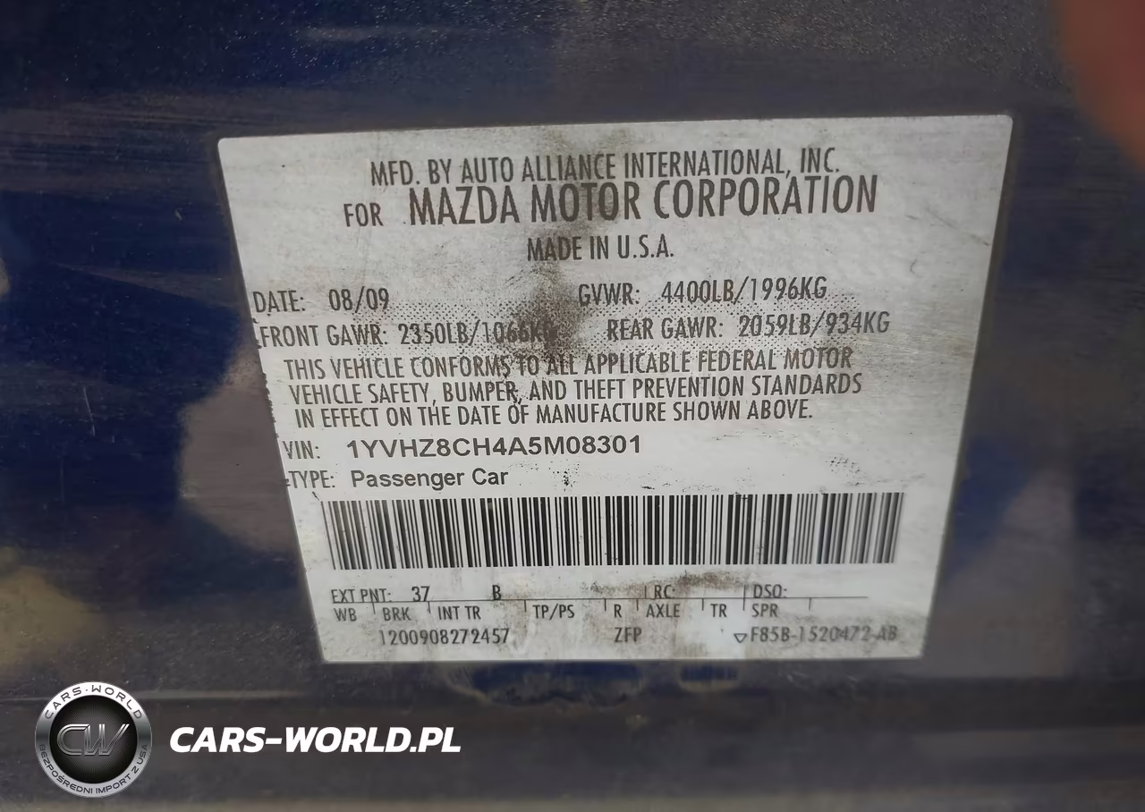 2010 Mazda Mazda6 I Touring VIN:1YVHZ8CH4A5M08301 - 9