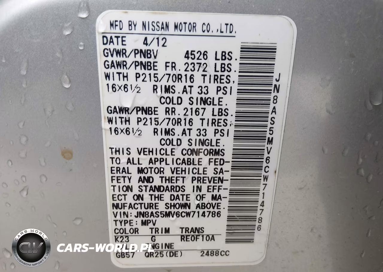 2012 Nissan Rogue S VIN:JN8AS5MV6CW714786 - 9