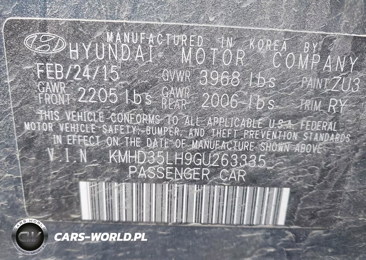 2016 Hyundai Elantra Gt VIN:KMHD35LH9GU263335 - 9
