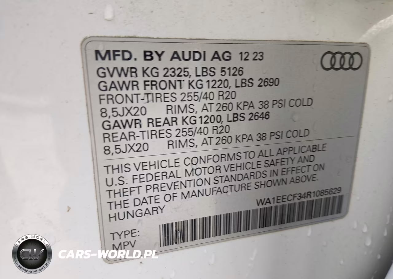 2024 Audi Q3 Premium Plus 45 Tfsi S Line Quattro Tiptronic VIN:WA1EECF34R1085629 - 9