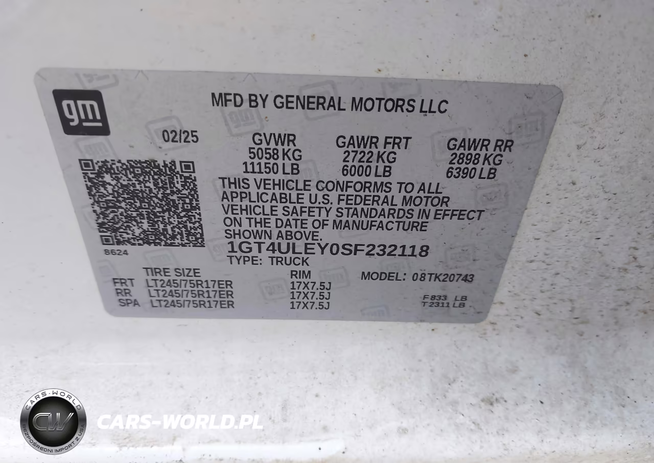 2025 GMC Sierra 2500Hd 4Wd Standard Bed Pro VIN:1GT4ULEY0SF232118 - 9