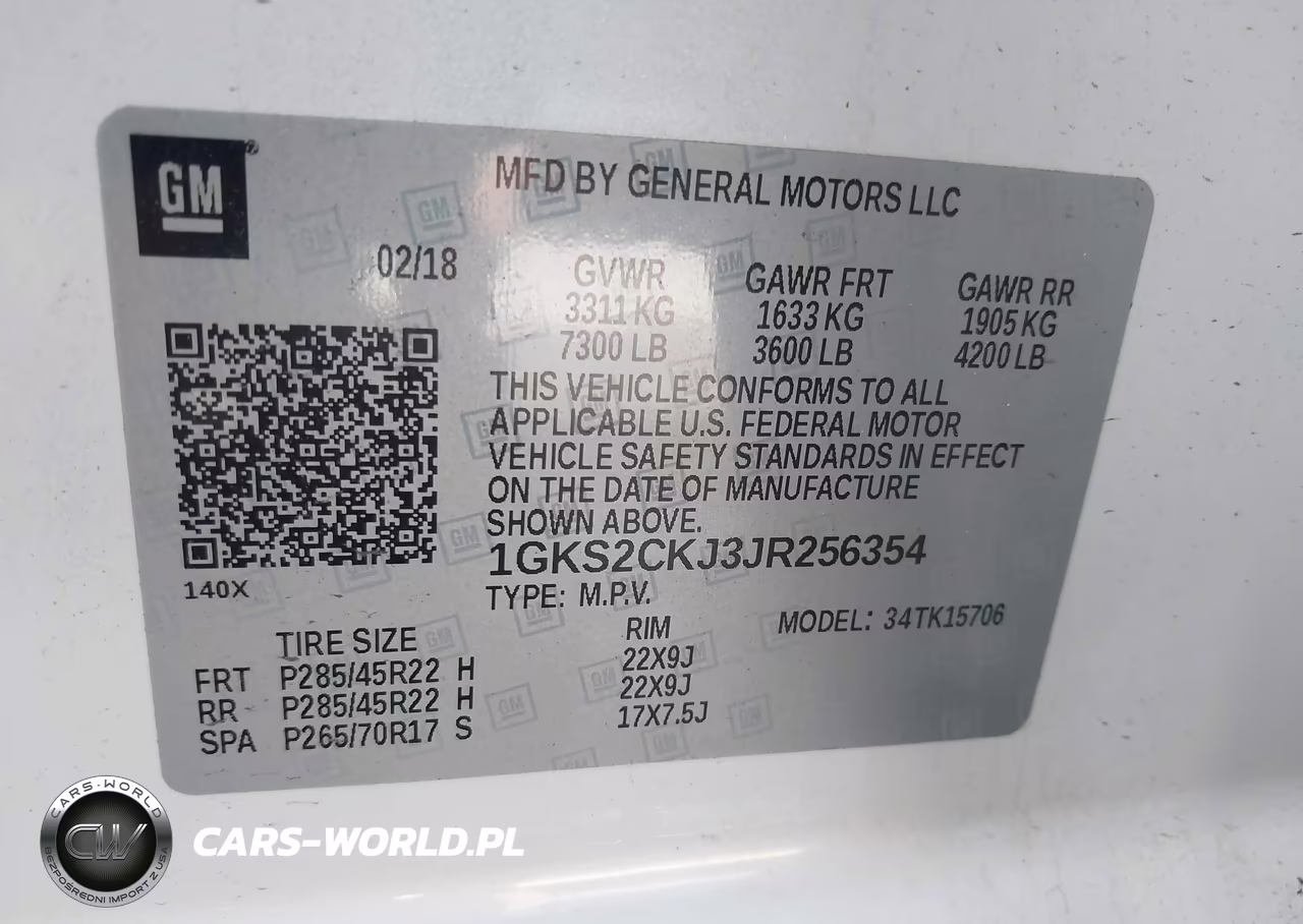 2018 GMC Yukon Denali VIN:1GKS2CKJ3JR256354 - 9
